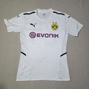 Puma Borussia Dortmund Soccer Futbol 20/21 Third Jersey Off White Womens Ssize S